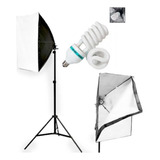 Softbox 50x70 Cm Soquete Unico Lâmpada 150w Youtuber