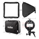 Softbox Com Grid Para Flash Speedite 60x60 Dedicado Godox