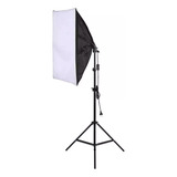 Softbox Luz Contínua Soquete E27 Kit Com Tripe 2m Youtuber