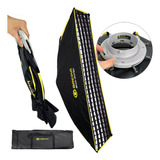 Softbox Strip 30x120cm C Grid Greika Bowens Montagem Rapida