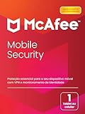 Software Antivírus Mcafee Mobile Security Para 1 Dispositivo (android/ios), Assinatura De 1 Ano