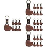 SOIMISS 32 Peças Chaveiro Gravado Chaveiro Rústico Chaveiro De Bolsa Chaveiros Rótulos Porta Chaves De Madeira Chaveiro De Madeira Em Branco Lascas De Madeira Sacola Ornamento