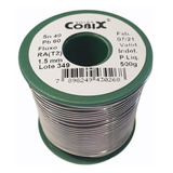 Solda Estanho 40x60 1 5mm Carretel 500g C Fluxo Cobix