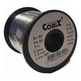 Solda Estanho 50x50 1 0mm Carretel 500g Fio Cheio Cobix