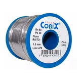 Solda Estanho 60x40 1mm C Fluxo Ra t2 Rolo 500g Cobix