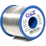 Solda Estanho 60x40 1mm C Fluxo Ra t2 Rolo 500g Cobix