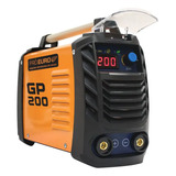 Solda Inversora 200a Bivolt 110v 220v Eletrodo Aluminio Tig Cor Laranja 110v 220v
