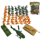 Soldadinhos Brinquedo Miniatura Militar Tanque Balde Soldado