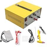 Soldador A Ponto De Joias 80A- Soldador A Arco De Pulso- Conjunto De Soldagem De Joias Permanente Ajustável- Soldagem De Ouro- Prata- Cobre- Alumínio- Máquina De Solda