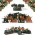 Soldados Militar Brinquedo Miniatura Tanque De Guerra Cor Verde