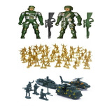 Soldados Miniaturas Soldadinhos De Brinquedo Exército Guerra