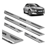 Soleira Inox Escovado Porta Original Mult Peugeot 208 2023