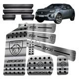Soleira Pedaleira Descanso Aço Inox Peugeot 2008 2024 Acima