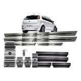 Soleira Pedaleira E Descanso Aço Inox Fiat Punto Vinil