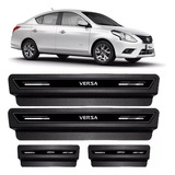 Soleira Porta Platinum Nissan Versa 2007 Á 2017 2018 Preto