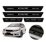 Soleira Protetor Porta New Civic 2007 2008 2009 2010 2011 12
