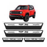 Soleira Protetor Porta Platinum Jeep Renegade 2015 2016 2017