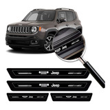 Soleira Protetor Porta Platinum Jeep Renegade 2015 2016 2017