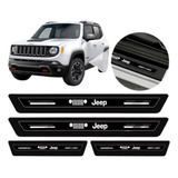 Soleira Protetor Porta Platinum Jeep Renegade 2015 2016 2017