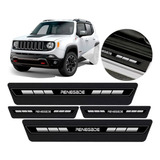 Soleira Protetor Porta Platinum Jeep Renegade 2015 2016 2017