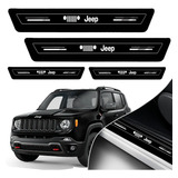 Soleira Protetor Porta Platinum Jeep Renegade 2015 2016 2017
