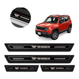 Soleira Protetor Porta Platinum Jeep Renegade 2018 2019 2020