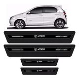 Soleira Protetora Porta Platinum Etios Hatch E Sedan Preto
