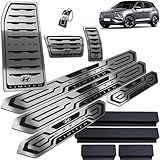 Soleiras Aço Inox Cromado Com Vinil Adesivo E Pedaleiras Creta 2022 Adiante VERSÃO LIMITED Com Pintura