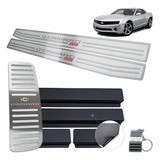 Soleiras Com Descanso Em Inox Chevrolet Camaro Ss Prata