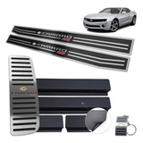 Soleiras Com Descanso Em Inox Chevrolet Camaro Ss Preto