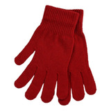Solid Color Knitted Gloves Warm Fleece