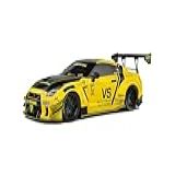 Solido Nissan GT R R35 W Liberty Walk Body KIT 2 0 Amarelo 2020 1 18
