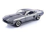 Solido S1802905 1 18 1967 Shelby GT500 Grey Black Stripes Ford Mustang Collectible Miniature Car Multicolored