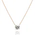 Solitário De Cristal Banhado A Ouro 14k 1,5 Quilates (7,3