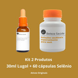 Solução Lugol Inorgânico 5 30ml Selênio 100mcg 60 Caps