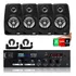 Som Ambiente Amplificador 500w + 4 Caixas Som 4  70w 8ohms