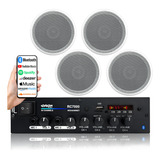 Som Ambiente Bluetooth Rc7000 4 Caixas De Som De Embutir Cor Branco 110v 220v
