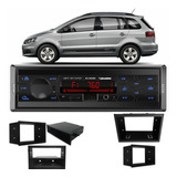 Som Automotivo Auto Radio Usb Bluetooth Moldura Painel 1 Din