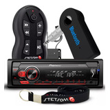 Som Automotivo Pioneer Bluetooth + Controle Distancia 500m