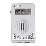 Som De Campainha Extra Alto Para Telefone Amplificador De Telefone Luz Estroboscópica Som Som Som Fixo Toques De Som