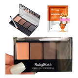 Sombra Para Sobrancelhas Profissional Ruby Rose Brinde