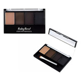 Sombras Para Sobrancelhas Com Primer Ruby Rose Hb 9354