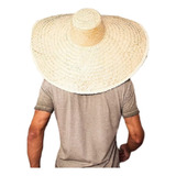 Sombreiro Mexicano De Palha Chapéu Gigante