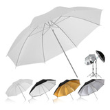 Sombrinha Difusora Para Flash 84cm Tripé Fotografia Filmagem
