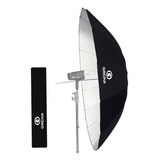 Sombrinha Rebatedora Preto prata Greika Grande Bs16 75