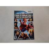 Somente Manual Marvel Ultimate Alliance Wii