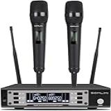 SOMLIMI Original EW135G4 Sem Fio Microfone Profissional Para Cantares Performances DePalco Karaoke Conferenciada Lgreja Palestr 135 Black