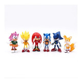 Sonic 6pcs Miniaturas The Hedgehog/ Werehog Tails Mega Drive