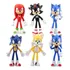 Sonic 6pcs Miniaturas The Hedgehog/ Werehog Tails Mega Drive