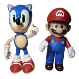 Sonic E Mario Bonecos